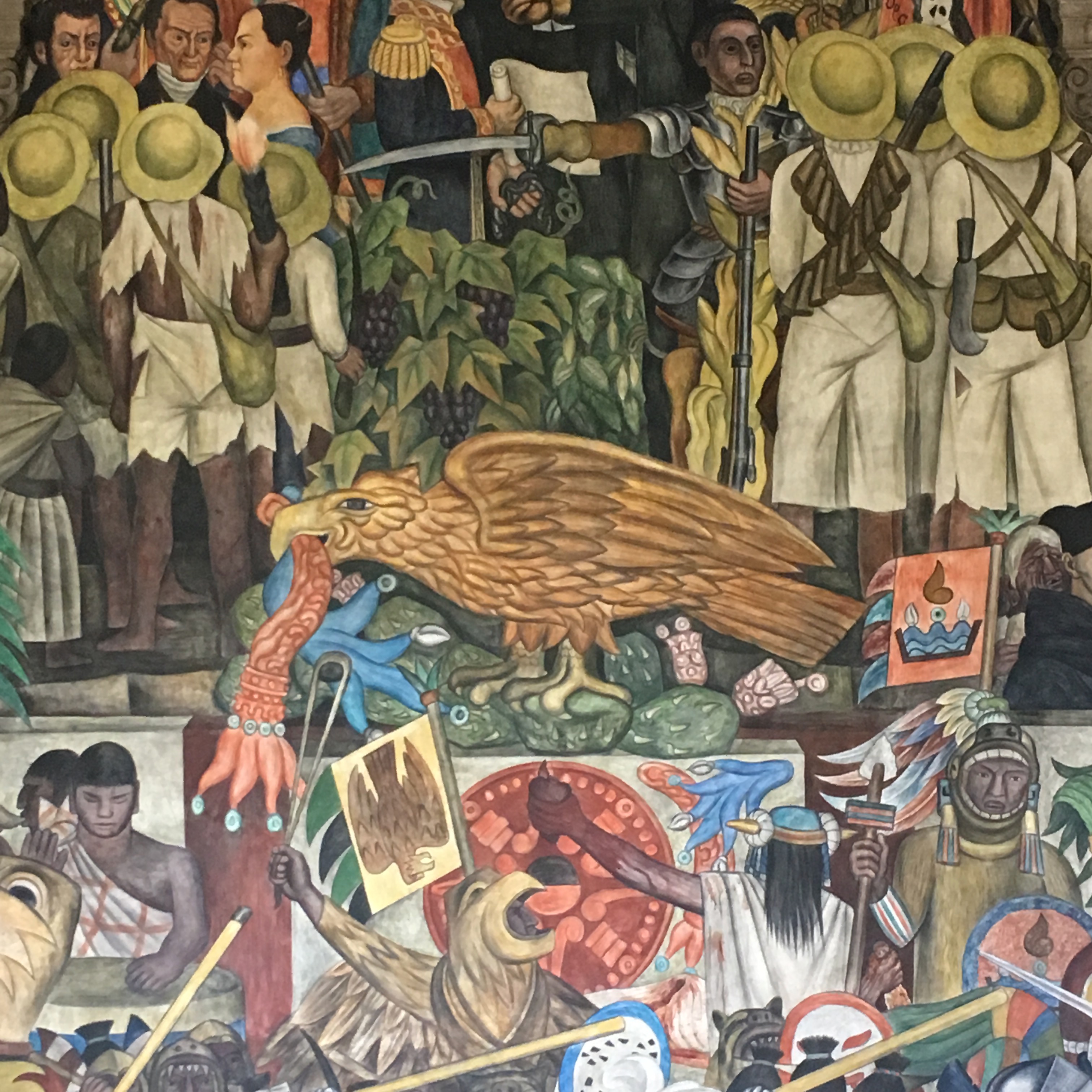 Detalle del mural de Diego Rivera CDMX (Ideas on Tour-Anna Rodriguez Casadevall)