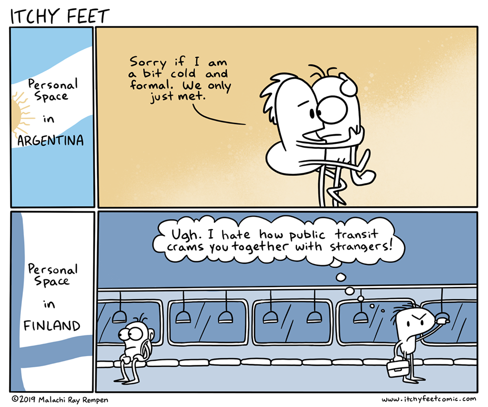 Personal space @itchyfeet - Itchy Feet